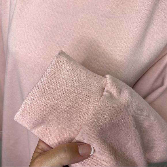 White Fox Boutique Pink Oversized Sweatshirt/Dress Size XS - Picture 3 of 9